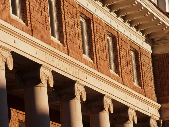 A detail view of our Agriculture building